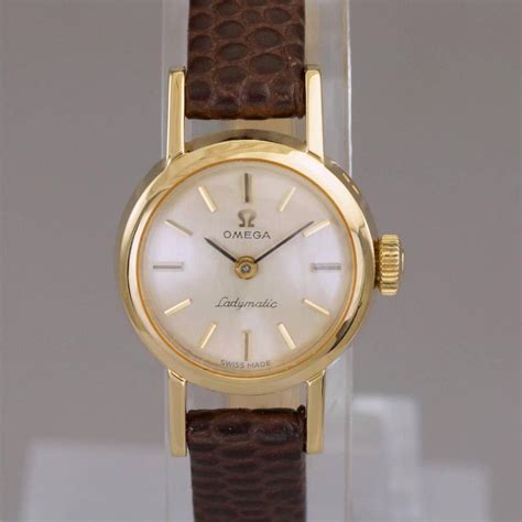 gold omega watch ladies|omega ladies gold watch 1960.